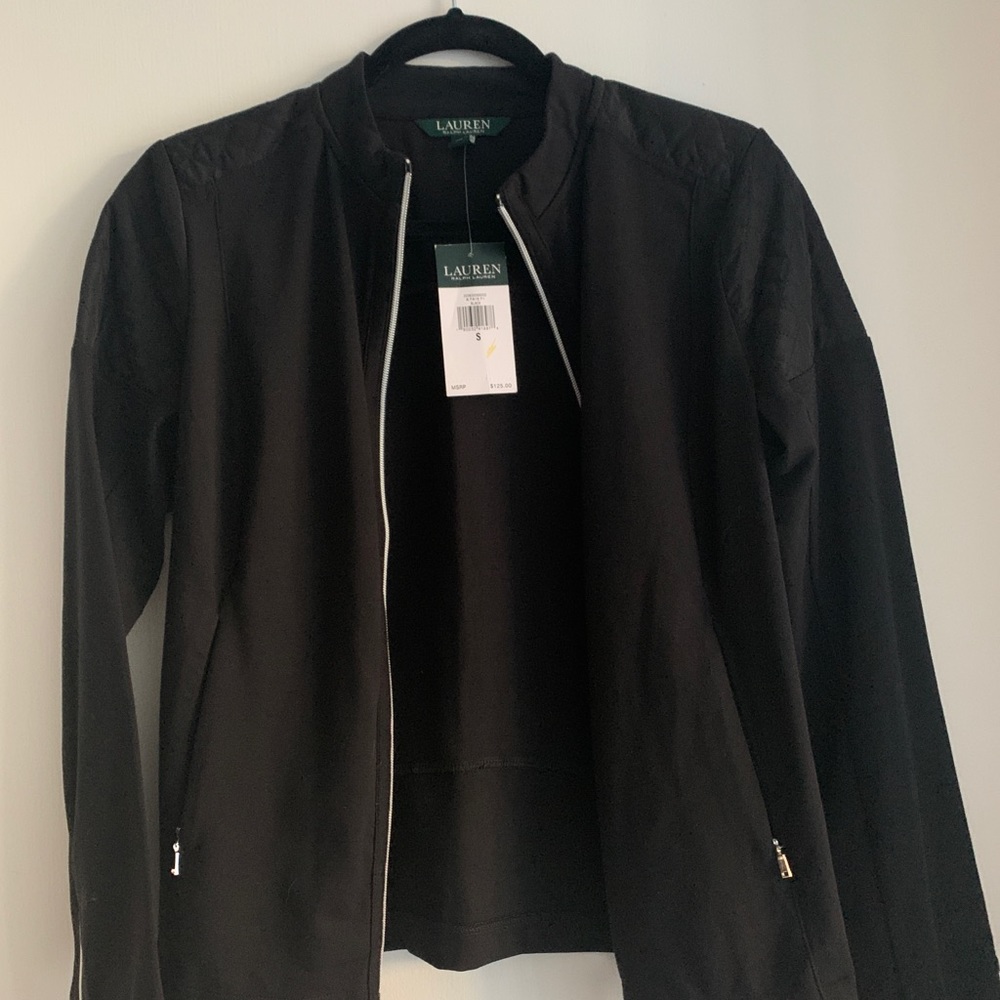 NWT Ralph Lauren quilt shoulder light jacket